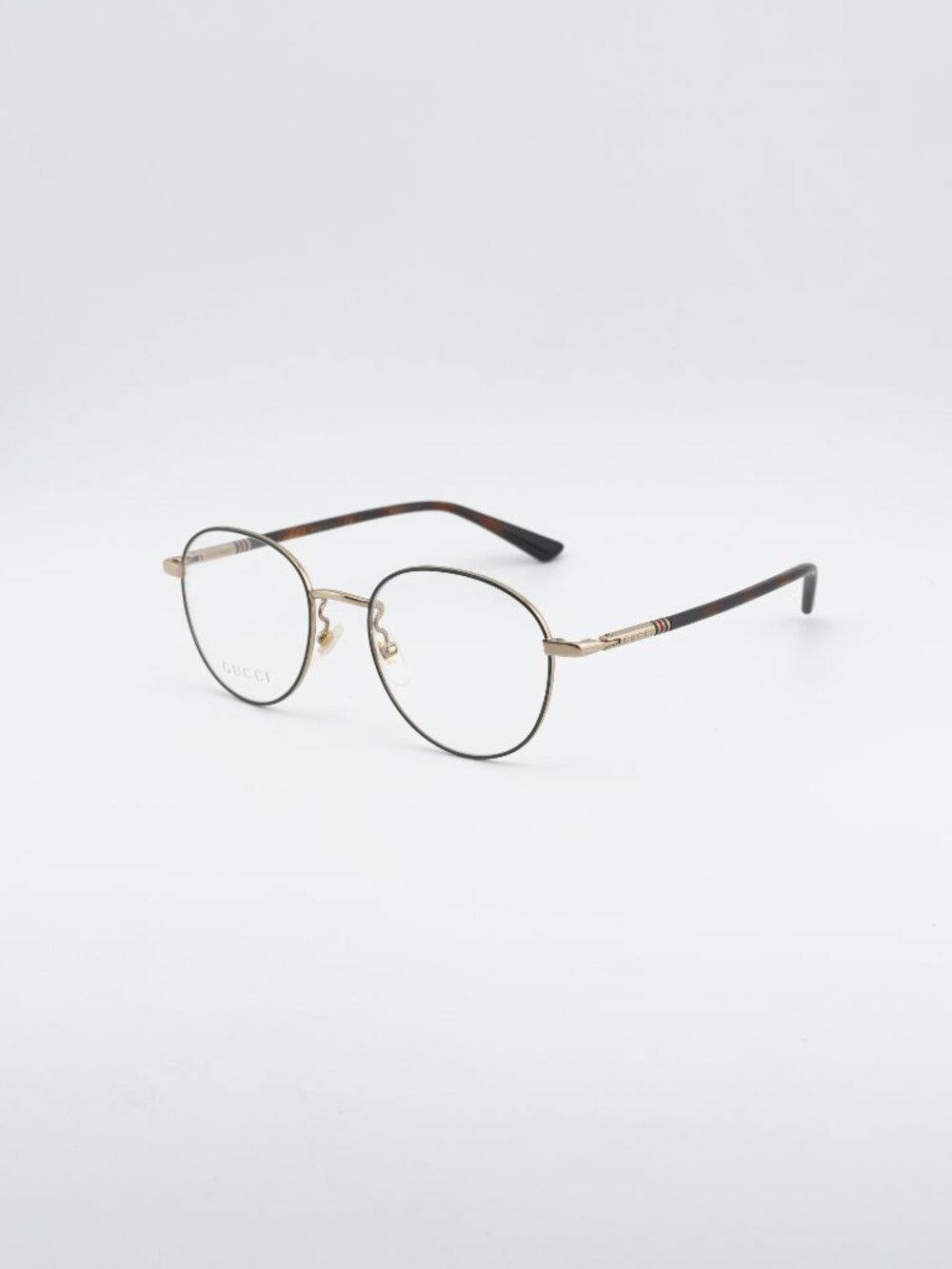 Gucci GG0392O 004 Eyeglasses Green / Gold 51mm Round Frame
